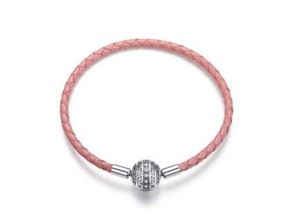 Royal Fashion náramek na přívěsky Růžová elegance SCB114 (Velikost 17 cm)