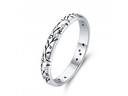 Royal Fashion prsten Rozkvetlá příroda SCR659 (Velikost 6 (EU: 51-53))