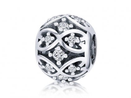 Royal Fashion stříbrný přívěsek nekonečná láska SCC732