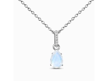 182079 1 royal fashion stribrny rhodiovany nahrdelnik kapka s drahokamem moonstonem a drahokamy topazy gu dr24306n silver moonstone topaz