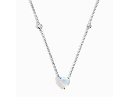 182103 2 royal fashion stribrny rhodiovany nahrdelnik srdce s drahokamem moonstonem a drahokamy topazy gu dr23100n silver moonstone topaz