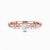 Royal Fashion prsten Rozkoš 14k růžové zlato Vermeil s drahokamem Moonstonem a drahokamy topazy GU-DR8702R-ROSEGOLD-MOONSTONE-TOPAZ (Velikost 10 (EU: 61-63))