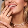 Royal Fashion prsten Srdce 14k růžové zlato Vermeil s drahokamem Moonstonem a drahokamy topazy GU-DR23089R-ROSEGOLD-MOONSTONE-TOPAZ (Velikost 10 (EU: 61-63))