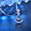 181897 royal fashion stribrny rhodiovany nahrdelnik s drahokamem moissanitem ha xmz007 silver moissanite zircon