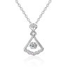 181897 1 royal fashion stribrny rhodiovany nahrdelnik s drahokamem moissanitem ha xmz007 silver moissanite zircon
