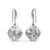 Swarovski Crystals Earrings Tiffany Hook White 2