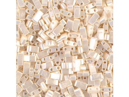 Korálky MIYUKI HALF TILA 5x2,3mm odstíny KRÉMOVÉ