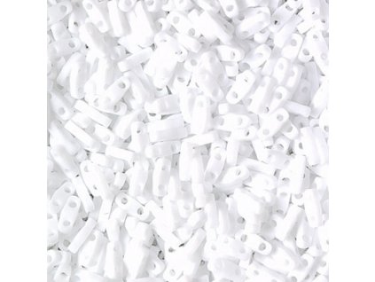 Beads MIYUKI QUARTER TILA 5x1,2mm shades of WHITE