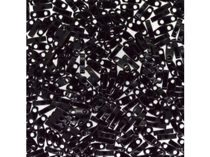 Beads MIYUKI QUARTER TILA 5x1,2mm shades of BLACK