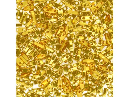 Beads MIYUKI QUARTER TILA 5x1,2mm shades of GOLD