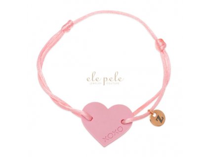 String bracelet XOXO Original Just love: PINK