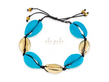 Shell bracelet Blue