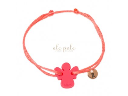 String bracelet XOXO Original My little angel: PINK