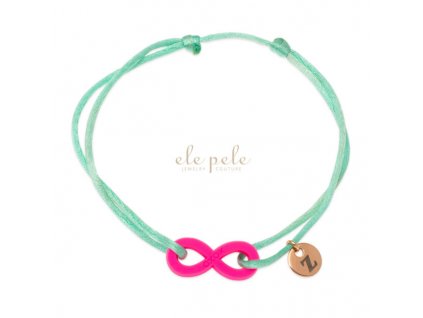 String bracelet XOXO Original We forever: PINK