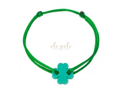 String bracelet for children XOXO Lucky me: GREEN