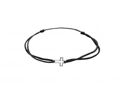 String bracelet Ag925/1000 Cross I