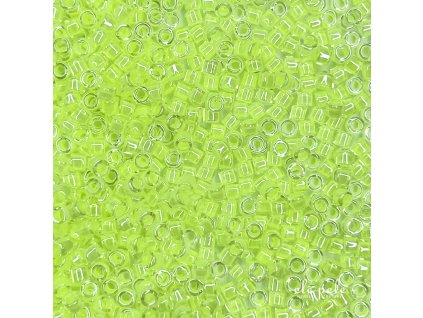 Korálky Miyuki Delica 2x2 mm odstíny DB2031 Luminous Lime Aid