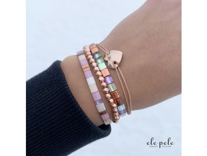 Ele pele set sweet heart pink rose gold