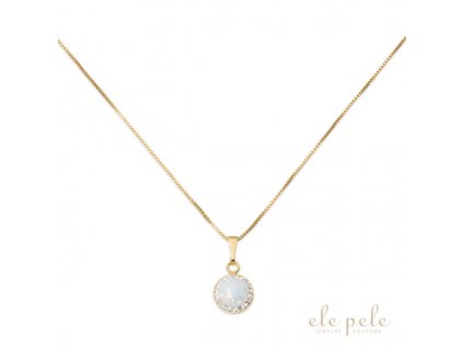 Necklace Ag925/1000 Gold Opal