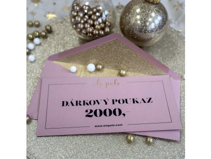 Ele Pele dárkový poukaz - 2000,- Kč