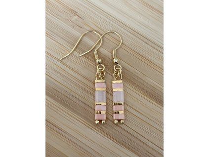 Miyuki Earrings Autumn Peach