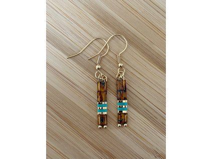 Miyuki Autumn Turquoise Earrings