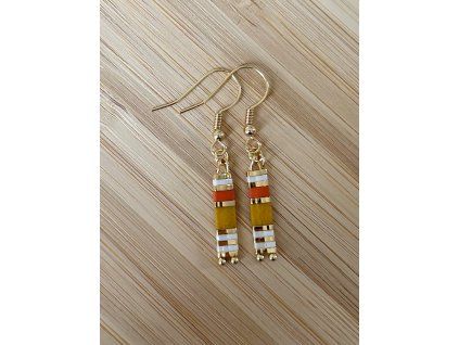 Miyuki Autumn Okr Earrings
