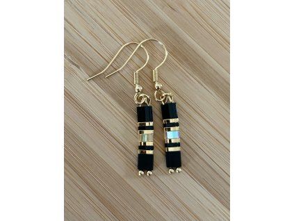 Miyuki Autumn Green Earrings