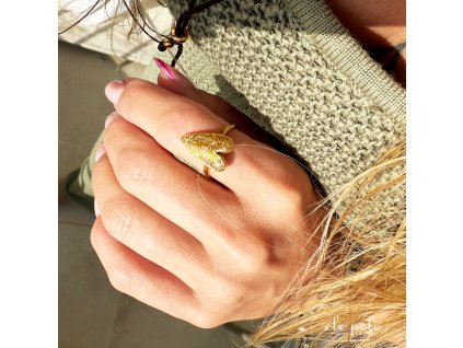 EP prsten gold sparkle