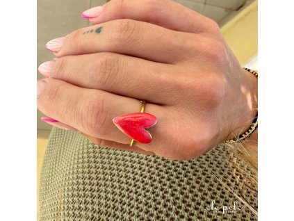 EP prsten gold red V1