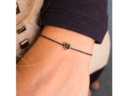 EP naramek heart swarovski dark V2