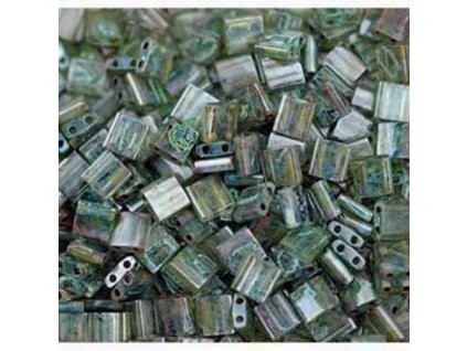 MIYUKI TILA beads  5x5 mm shades of GREEN
