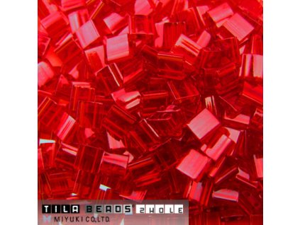 Beads MIYUKI TILA 5x5 mm shades of RED