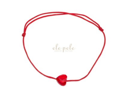 String bracelet Swarovski Heart