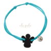 String bracelet XOXO Original My little angel: BLACK