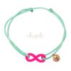 String bracelet XOXO Original We forever: PINK