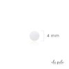 platno koralek samotny bila 4 mm