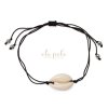 Ankle bracelet with seashell