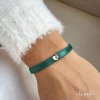 EP stresovy naramek SISI hearts smaragde na ruce
