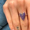 EP prsten.heart silver purple glitter V3