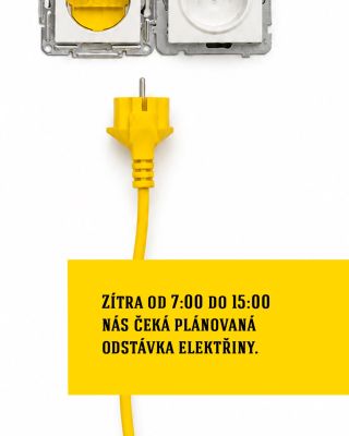 ⚡ Zítra od 7:00 do 15:00 nás čeká plánovaná odstávka elektřiny. ⚡ Nemějte ale obavy – večerní koncert Michala Horáka...
