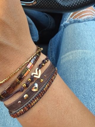 Set BROWN COMBO 🤎✨ Set náramků v těch nejhezčích podzimních tónech. Hnědá, zlato a jemný třpyt v kombinaci, která funguje...