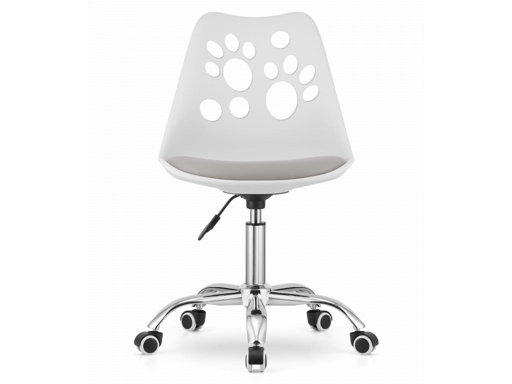 PRINT fehér-szürke irodai szék | Elerheto otthon