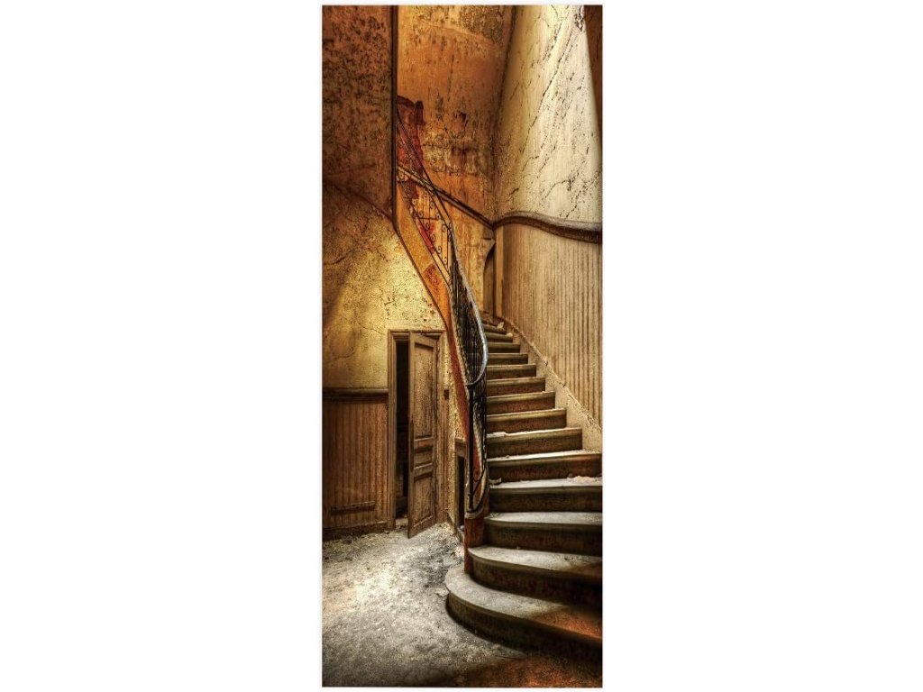 Fototapeta na dveře se schodištěm MONAMOUR STAIRS 86x200 cm