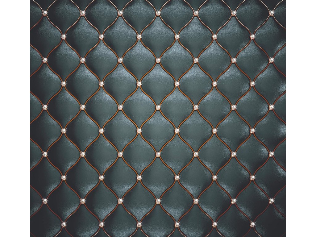 Luxusní 3D fototapeta DIAMONDS 275x254 cm s efektem polstrovaného povrchu