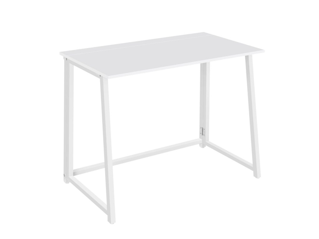 Skládací bílý psací stůl ZARIMO 80 x 40 cm – ideální do malých prostor