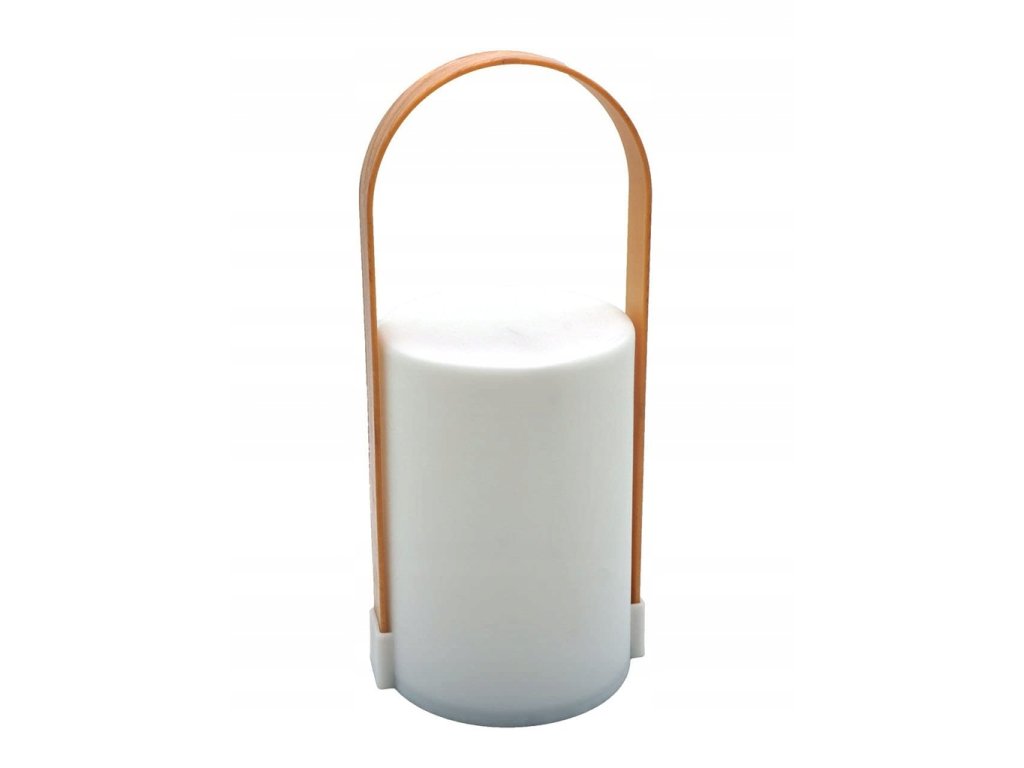 LED asztali lámpa fogantyúval LUNARI 25 cm, fehér