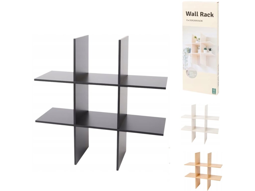 Moderní nástěnná police SHELVIX 55 cm v elegantním designu