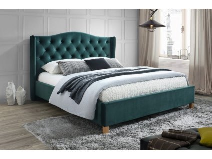 postel aspen 160x200 cm latka zelena