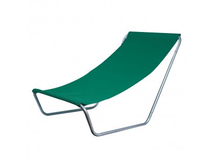 Pohodlné zelené skládací plážové lehátko SAND pro vaši dovolenou